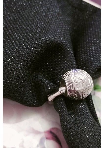 Metal Gümüş Renk Peçete Halkası 6 Adet Lüx fırsatları