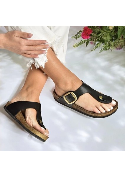 Gema Kadın Parmak Arası Siyah Terlik Yeni Sezon fırsatları