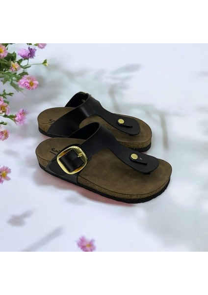 Gema Kadın Parmak Arası Siyah Terlik Yeni Sezon indirimleri