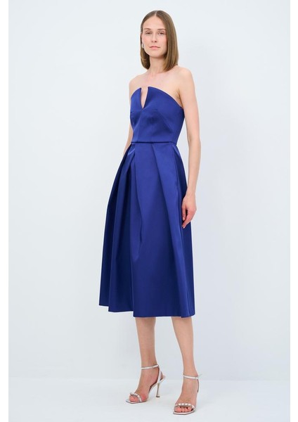 Straplez Elbise Lacivert 12433502002 fırsatları