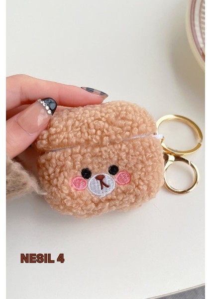 Airpod Kılıfı Nesil 4 Peluş Oyuncak Desen Yumuşak Koruyucu