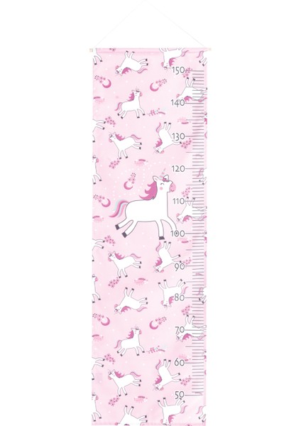 Unicorn Temalı Askılı Çocuk Boy Cetveli Duvar Boy Ölçer Gelişim Takip Metresi Bebek Odası fiyatları