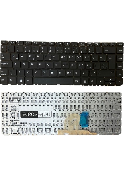 Hp Uyumlu Probook 440 G6, 445 G6, 440 G7, 445 G7 Klavye Siyah Büyük Enter Versiyon