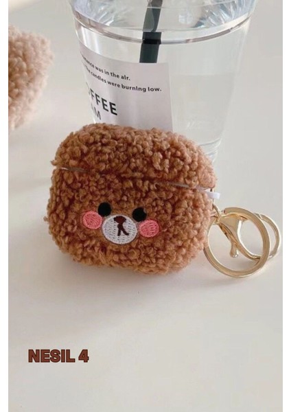 Airpod Kılıfı Nesil 4 Peluş Oyuncak Desen Yumuşak Koruyucu