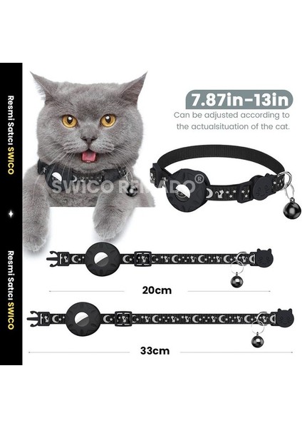 Yansıtıcı Aırtag Kedi Tasması Küçük Evcil Hayvanlar Için Aırtag Tutucu (Yurt Dışından) modelleri