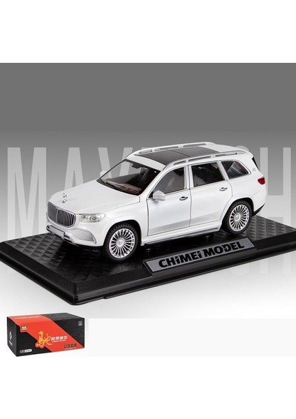 1:24 Simülasyon Alaşım Mercedes-Benz Maybach GLS600 Araba Modeli (Yurt Dışından)