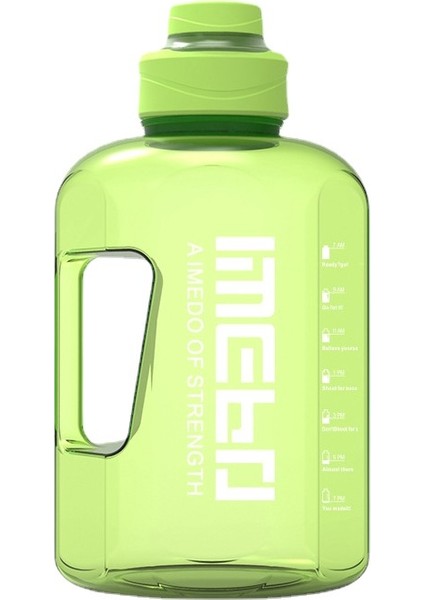 2200 ml Büyük Kapasiteli Spor Su Şişesi - Pembe (Yurt Dışından)