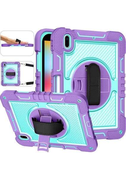 iPad 10.2 2021 / 2020 / 2019 Stand Kılıf Askılı Tablet Kapağı (Yurt Dışından)
