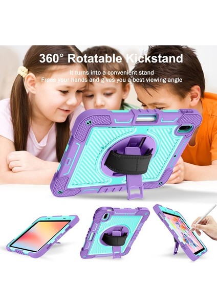 iPad 10.2 2021 / 2020 / 2019 Stand Kılıf Askılı Tablet Kapağı (Yurt Dışından)