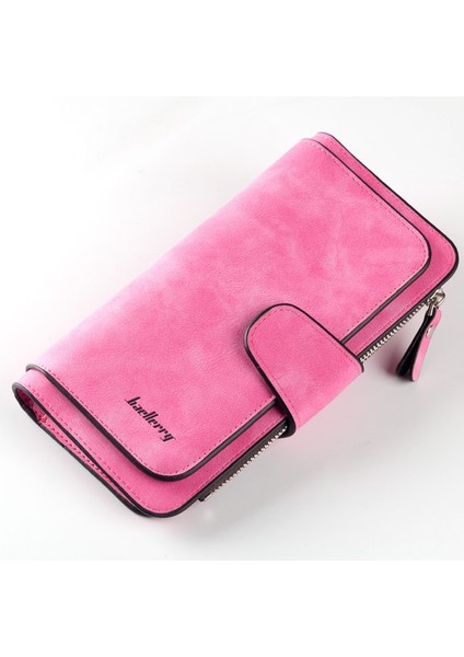 Cüzdan Kadın Uzun Çoklu Kart Yuvası Tokalı Cüzdan Üç Katlı Fermuarlı Cüzdan (Yurt Dışından)