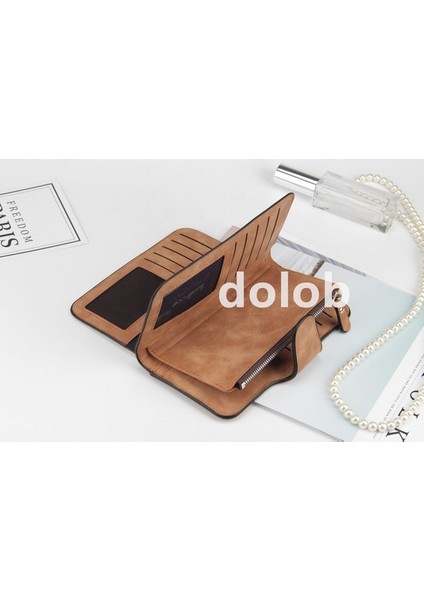 Cüzdan Kadın Uzun Çoklu Kart Yuvası Tokalı Cüzdan Üç Katlı Fermuarlı Cüzdan (Yurt Dışından) fiyatları