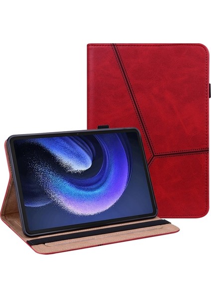 Xiaomi Pad Için 6 Pu Deri Tablet Kılıf Hat Kartı Yuvaları Stand Folio Cover (Yurt Dışından)