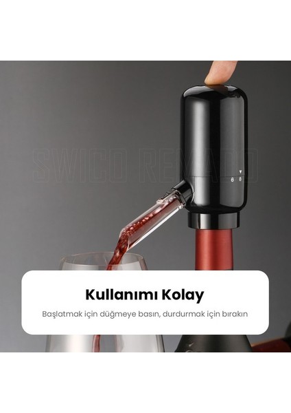 52X105X121MM Elektrikli Şarap Dispenseri - Siyah (Yurt Dışından) indirimleri