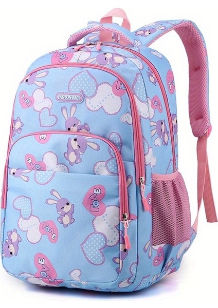 Genç ve Çocuk Büyük Kapasiteli Karikatür Tavşan Hafif Sırt Çantası (Yurt Dışından)