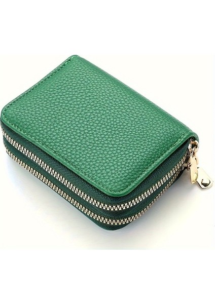 Kadın Mini Çift Fermuarlı Cüzdan (Yurt Dışından)
