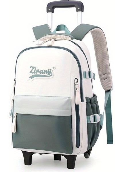 Üniversite Tarzı Genç Sevimli Pratik Sırt Çantası Çekme Çubuğu Çantası (Yurt Dışından)