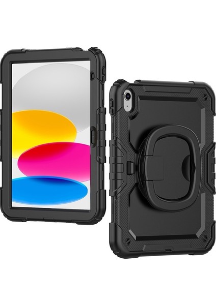 Ipad 10.9 2022 Için Şok Geçirmez Damla Geçirmez Tablet Kasası, Pc + Kalınlaştırılmış Silikon Stand Kapağı El Kavraması (Yurt Dışından) fiyatları