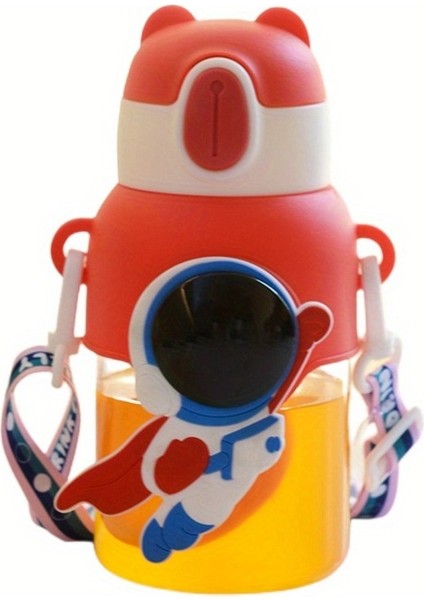 Taşınabilir Sevimli Karikatür Su Şişesi 600 ml (Yurt Dışından)