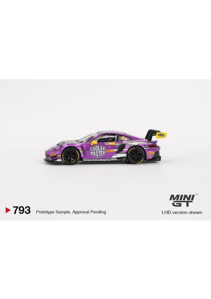 1/64 Porsche 911 Gt3 R Hubauto Racing 2023 Fıa Gt World Cup 70TH Macau Grand Prix