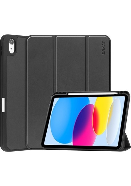 iPad 10.9 2022 Için Pu Deri Akıllı Kılıf (Yurt Dışından)