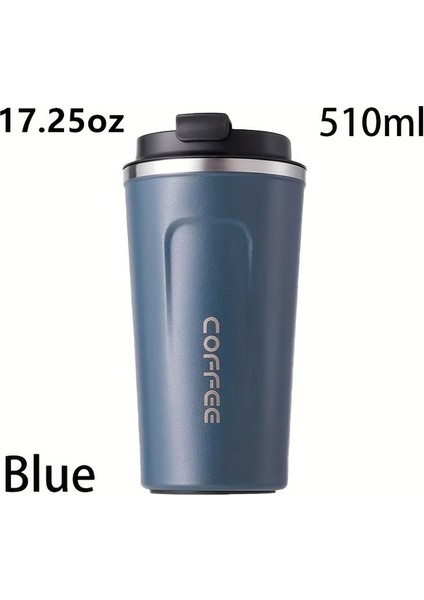 Tcherchı 510ML Paslanmaz Çelik Çift Katmanlı, Taşınabilir Flip Top Yalıtımlı Kahve Fincanı, Açık Hava Seyahati, Spor, Fitness Için Uygun (Yurt Dışından) fiyatları