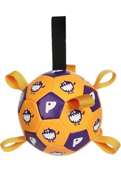 Pet Oyuncak Top Köpek Diş Gıcırdatma Dayanıklı Isırma Ses Şişme Futbol (Yurt Dışından)