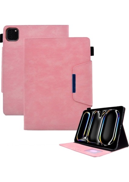 iPad Pro 11 2024 Manyetik Toka Pu Deri Akıllı Tablet Kapağı (Yurt Dışından)