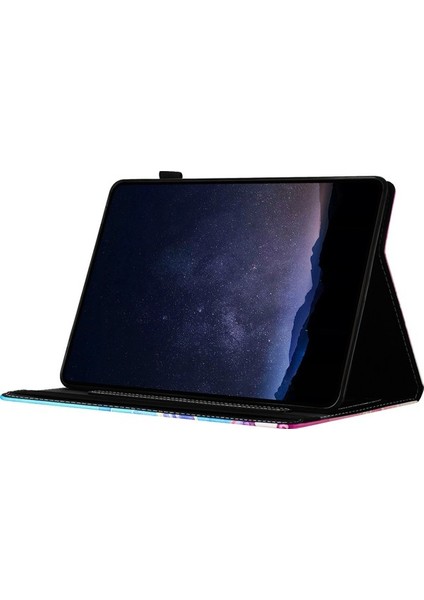 Samsung Galaxy Tab A 10.5 2018 T590 T595 Kılıf Akıllı Deri Kapak Çok Açılı Stand (Yurt Dışından)