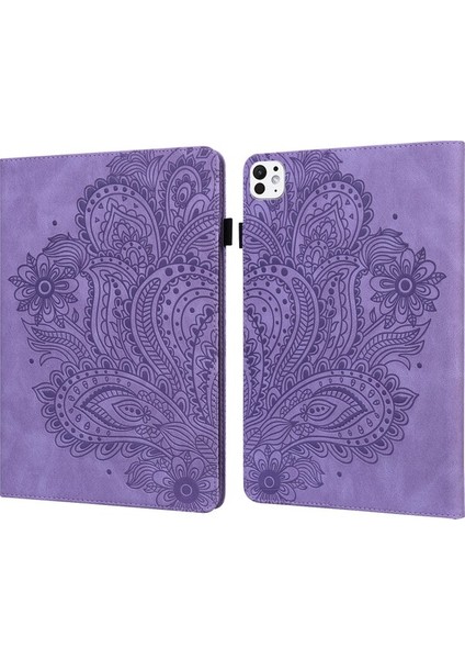 iPad Pro 11 2024 Kart Tutucu Pu Deri Standlı Tablet Kapağı (Yurt Dışından)