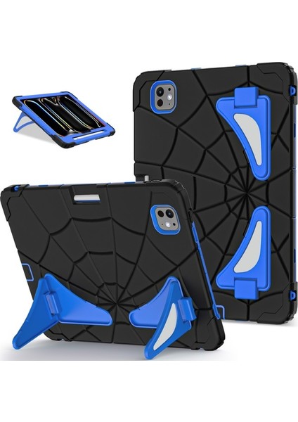iPad Pro 11 2024 Silikon+Pc Stand Tablet Kılıfı (Yurt Dışından)