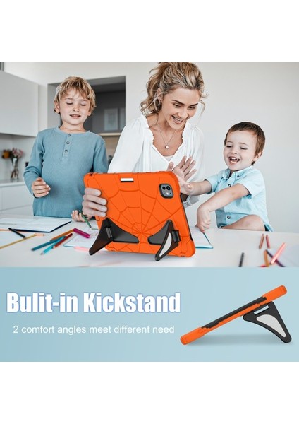 iPad Pro 11 2024 Silikon+Pc Stand Tablet Kılıfı (Yurt Dışından)
