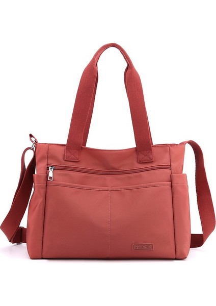 Kadın Çantası 2023 Çanta Sonbahar ve Kış Yeni Moda Naylon Kumaş Büyük Kapasiteli Omuz Çantası Hafif Bayan El Çantası (Yurt Dışından)