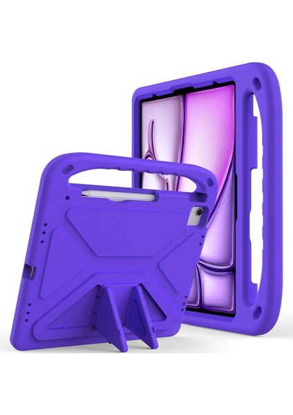 Ipad Pro 13 2024 / Air 13 2024 Eva Darbeye Dayanıklı Sap Stand Tablet Kapağı (Yurt Dışından)