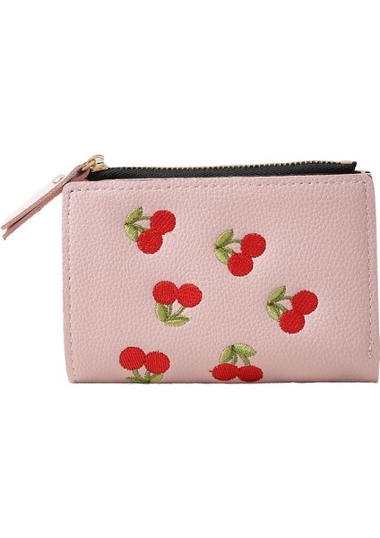 Kiraz Işlemeli Kısa Cüzdan (Yurt Dışından)
