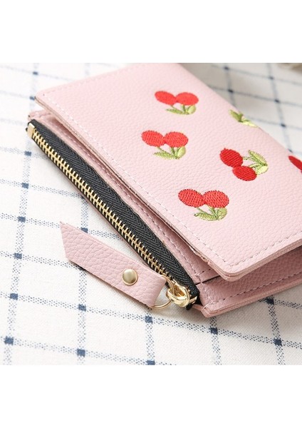 Kiraz Işlemeli Kısa Cüzdan (Yurt Dışından) modelleri