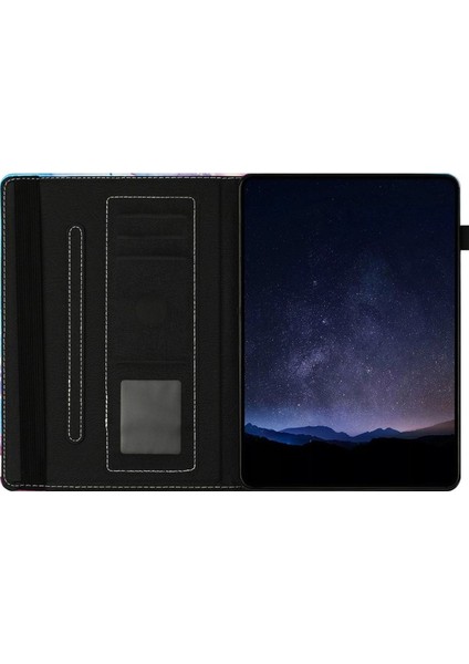 Samsung Galaxy Tab A 8.0 SM-T350 2015 Kart Yuvaları Deri Tablet Kapağı (Yurt Dışından)