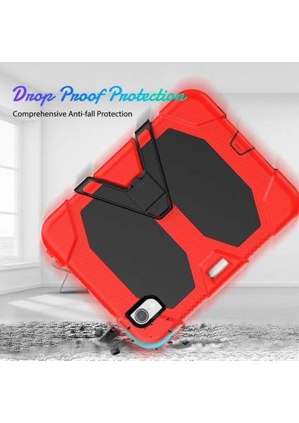 Apple Pad Mini 2021 Anti-Drop Pc + Silikon Kılıf Kazanmaya Dayanıklı Stand Tablet Kapak (Yurt Dışından)