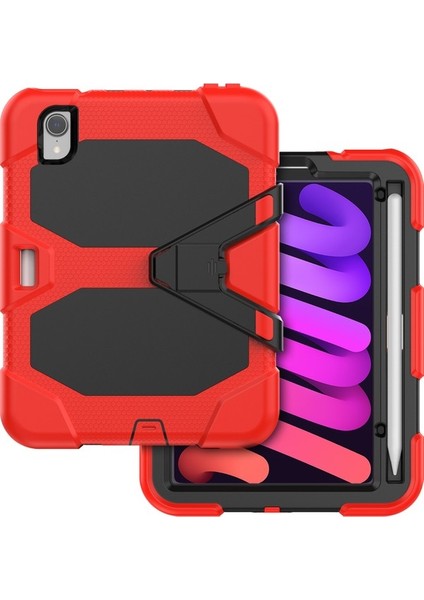 Apple Pad Mini 2021 Anti-Drop Pc + Silikon Kılıf Kazanmaya Dayanıklı Stand Tablet Kapak (Yurt Dışından)