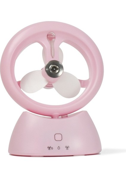 Mini USB Şarj Edilebilir Sprey Fan Öğrenci Yurt Ofis Masaüstü Sessiz Fan Buzlu Matcha Green (Yurt Dışından)
