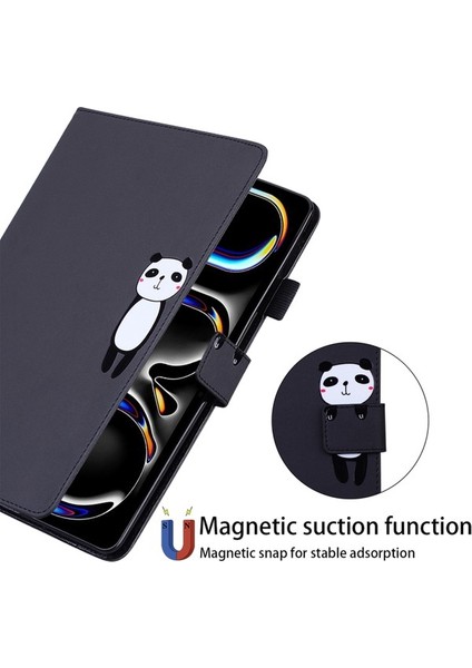 iPad Pro 13 2024 Tablet Standı Deri Kapak Kart Yuvaları (Yurt Dışından)