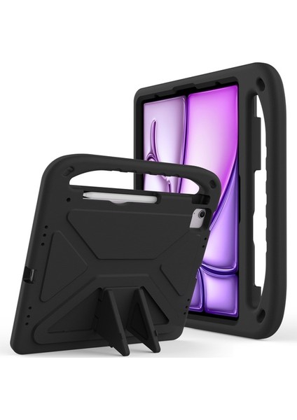 Ipad Pro 13 2024 / Air 13 2024 Eva Darbeye Dayanıklı Sap Stand Tablet Kapağı (Yurt Dışından)