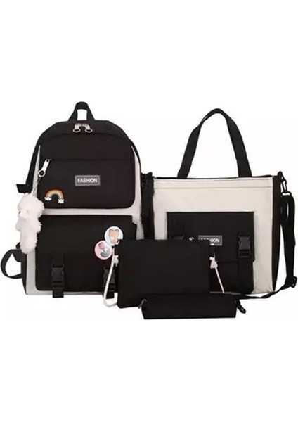 4 Parça Harajuku Tarzı Okul Çanta Seti (Yurt Dışından)