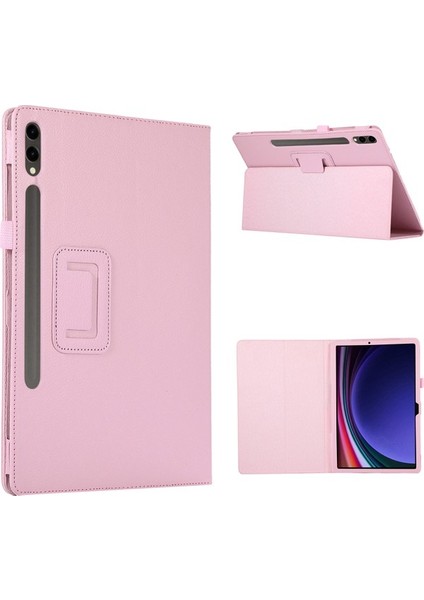 Samsung Galaxy Tab S9+ Deri Kılıf Iki Katlı Stand Tablet Koruyucu Kapak (Yurt Dışından)