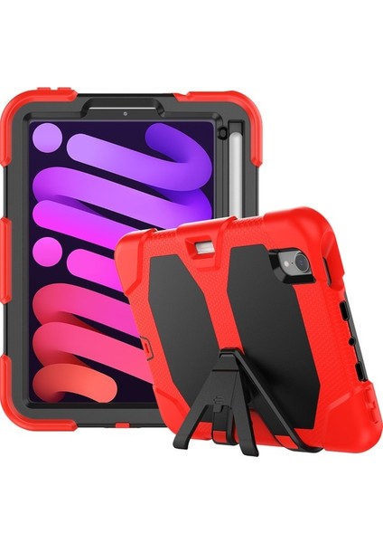 Apple Pad Mini 2021 Anti-Drop Pc + Silikon Kılıf Kazanmaya Dayanıklı Stand Tablet Kapak (Yurt Dışından)