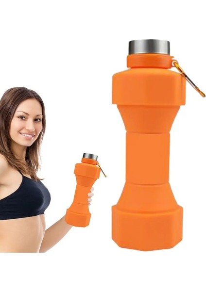 Tcherchı Spor Salonu Su Şişeleri 650 ml Katlanabilir Dambıl Şekilli Su Şişesi Seyahat Aksesuarları Su Bardakları (Yurt Dışından) fiyatları