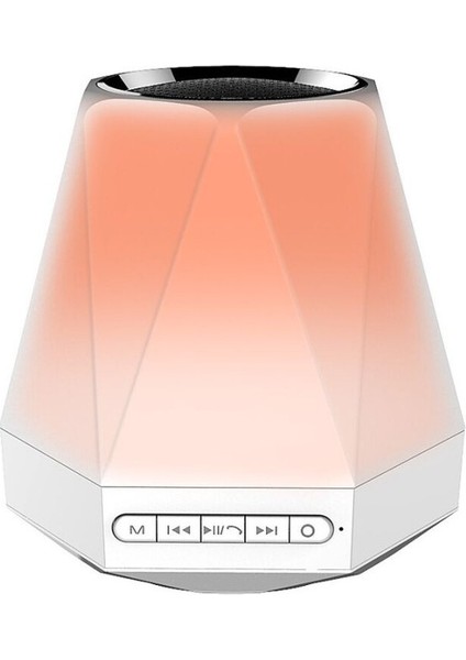 Yaratıcı LED Renkli Akıllı Bluetooth Hoparlör Gece Lambası (Yurt Dışından)
