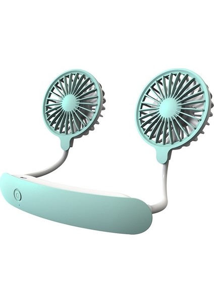 F6 Açık Mini Asma Boyun Fan USB Şarj Tembel Küçük Fan Pembe (Yurt Dışından)
