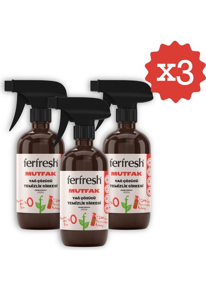Mutfak Yağ Çözücü Temizlik Sirkesi 450 ml