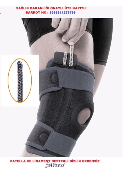 Ligament Destekli Dizlik, Standart Beden, Yön: Standart, Ortopedi Sağlığı İçin Uygun