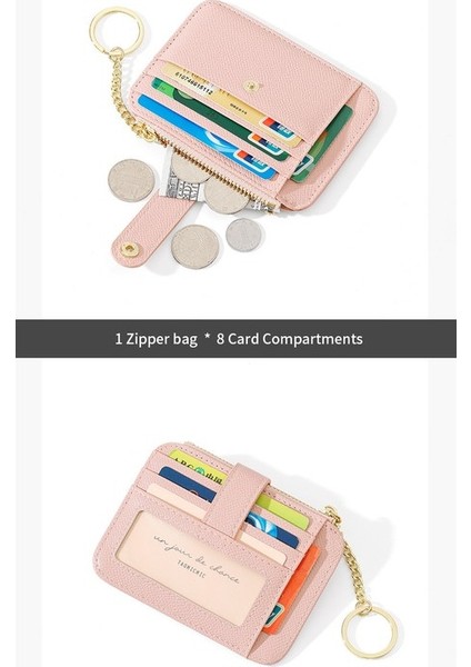 Mini Bayan Para Cüzdanı Anahtarlık Sevimli Çoklu Kart Yuvası Basit Yaratıcı Kart Tutucu (Yurt Dışından) fırsatları